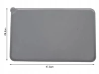 Verk 19446 Podložka pod psiu misku protišmyková 47×29 cm šedá