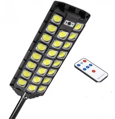 LedLight Pouliční osvětlení solární 600 LED COB, IP65, 2000W černé