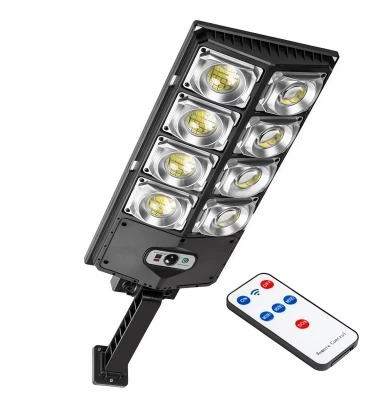LedLight Pouličné osvetlenie solárne 240 LED COB, IP65, 800W čierne