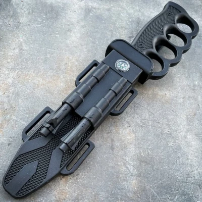 Foxter 2313 Taktický vojenský nôž s kresadlom 33 cm čierny