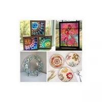 KIK KX3876 Barvy na sklo a porcelán 6 x 25 ml