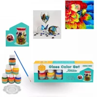 KIK KX3876 Barvy na sklo a porcelán 6 x 25 ml