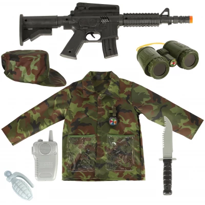KIK KX4298 Karnevalový kostým voják 3-8 let