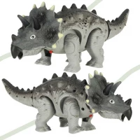 KIK KX4400 Dálkově ovládaný dinosaurus RC Triceratops šedý