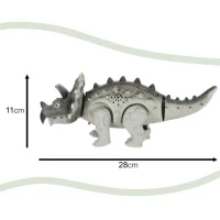 KIK KX4400 Dálkově ovládaný dinosaurus RC Triceratops šedý