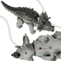 KIK KX4400 Dálkově ovládaný dinosaurus RC Triceratops šedý