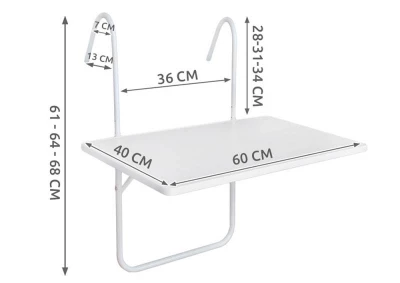 Malatec 3391 Balkónový stolek