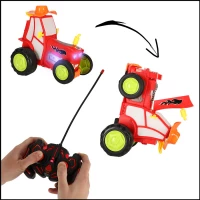 KIK KX4614 RC skákající a tančící traktor 3,7 V červený
