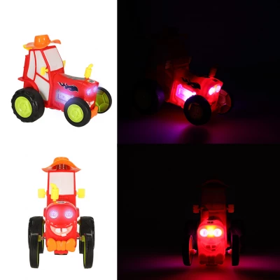 KIK KX4614 RC skákající a tančící traktor 3,7 V červený