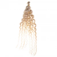 KIK KX5081 Syntetické vlasy na zaplétání afro copánků 60cm blond