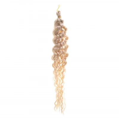 KIK KX5081 Syntetické vlasy na zaplétání afro copánků 60cm blond