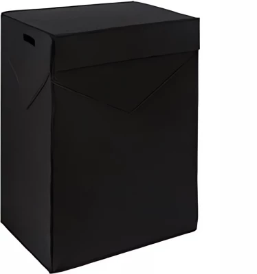 KIK KX4935 Plstěný koš na prádlo 67x52x35 cm černý