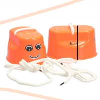 KIK KX7532 Detské chodúle plast 10 x 5,5 x 6cm 2 ks oranžové