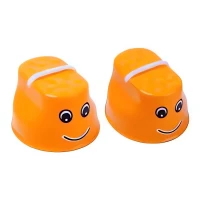 KIK KX7532 Detské chodúle plast 10 x 5,5 x 6cm 2 ks oranžové