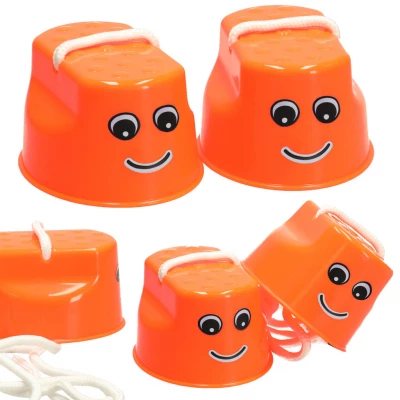 KIK KX7532 Detské chodúle plast 10 x 5,5 x 6cm 2 ks oranžové