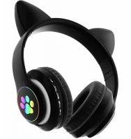 APT ZS7F Bezdrôtové slúchadlá Cat s labkou Bluetooth 5.0 čierna