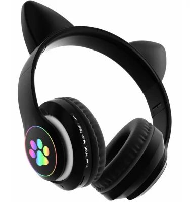 APT ZS7F Bezdrôtové slúchadlá Cat s labkou Bluetooth 5.0 čierna