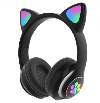 APT ZS7F Bezdrôtové slúchadlá Cat s labkou Bluetooth 5.0 čierna