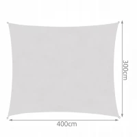 Gardlov 23143 Plachta proti slnku 4 x 3 m šedá