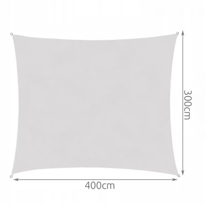 Gardlov 23143 Plachta proti slnku 4 x 3 m šedá