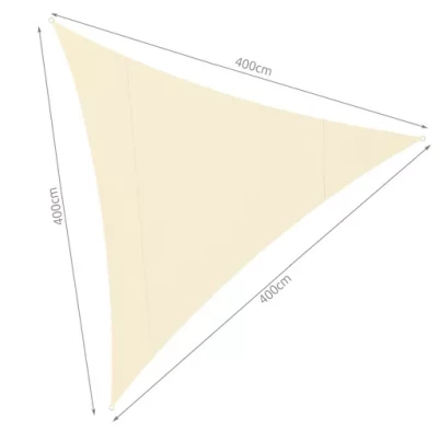 Gardlov 23142 Slnečná plachta 4 x 4 x 4 m béžová