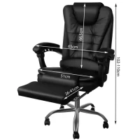 Malatec 23286 Kancelárska stolička EKO koža čierna