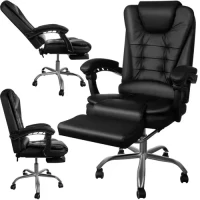 Malatec 23286 Kancelárska stolička EKO koža čierna