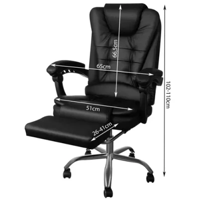Malatec 23286 Kancelárska stolička EKO koža čierna