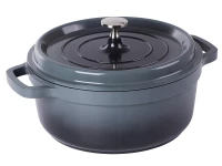 KingStyle Hrnec s poklicí s nepřilnavým povrchem 2,2 l šedý