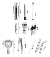 Gordon G513 Barmanský set 17-dielny so stojanom