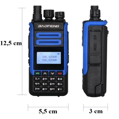 Baofeng BF-H7 HT Vysílačka 10 W, 7,4V, 2200mAh, 1 ks modročerná