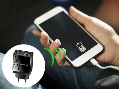 Gordon G35 Rychlonabíječka 4x USB 3.0 Quick Charge černá