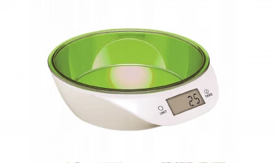 Gordon G82 Digitálna kuchynská váha s miskou 5 kg, bielo-zelená