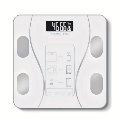 Ruhhy 22525 Analytická osobní váha Bluetooth 180 kg bílá