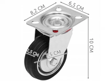 Pronett XJ3489 Bicykel transportný otočný bez brzdy 75 mm