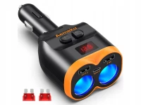 Verk 10104 Autonabíjačka 12-24V 2xUSB-A, 1xUSB-C QC 3.0 80W