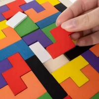 Kruzzel 22667 Drevená skladačka Tetris