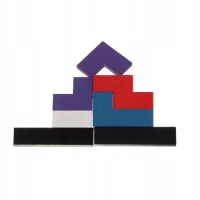 Kruzzel 22667 Drevená skladačka Tetris