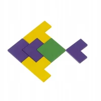 Kruzzel 22667 Drevená skladačka Tetris