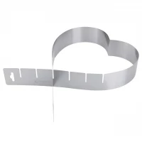 Vergionic 7825 Nastavitelná forma na dort ve tvaru srdce, nerez, 15 - 27 cm