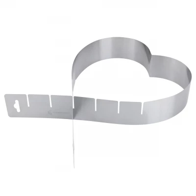 Vergionic 7825 Nastavitelná forma na dort ve tvaru srdce, nerez, 15 - 27 cm