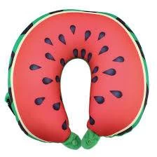 KIK Cestovný vankúš v tvare U - Melón 30 cm