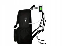 Verk 27137 Chytrý svítící batoh Unisex s USB, 19l, černý
