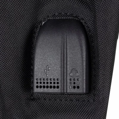 Verk 27137 Chytrý svítící batoh Unisex s USB, 19l, černý