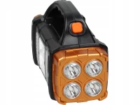 Verk 12317 Prenosné solárne LED COB svietidlo 25 W s powerbankou, oranžová