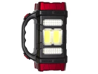 Verk 12317 Prenosné solárne LED COB svietidlo 25 W s powerbankou, oranžová