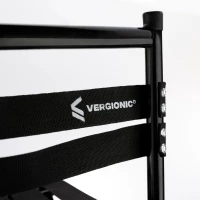 Vergionic 7816 Skladacia turistická stolička s operadlom, nosnosť 100 kg, čierna