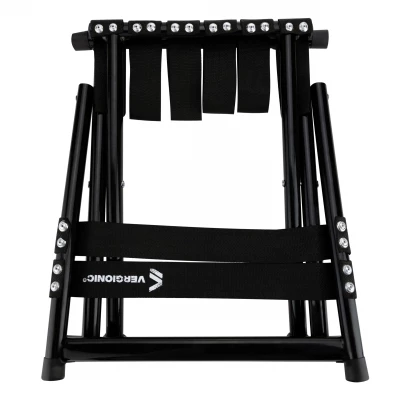 Vergionic 7816 Skladacia turistická stolička s operadlom, nosnosť 100 kg, čierna
