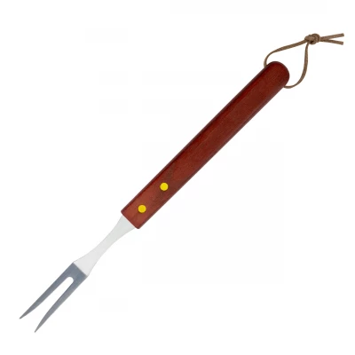 Vergionic 7828 Grilovací nářadí sada 3 ks BBQ dřevo, nerez