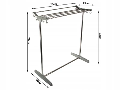 Verk 27010 Sušák na prádlo skládací 70 x 76 x 25 cm